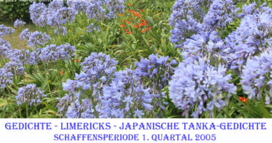 Gedicht Limerick Schaffensperiode 2005 01 Quartal