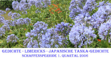 Gedicht Limerick Schaffensperiode 2006 01 Quartal